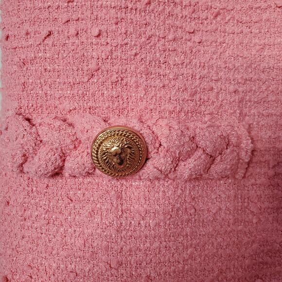 Tuckernuck Jackie Mini Shift Dress Light Pink Bubblegum Tweed Lined Size Small - Picture 6 of 10